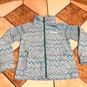 COLUMBIA GIRLS' BENTON SPRINGS II PRINTED FLEECE jacket size xs